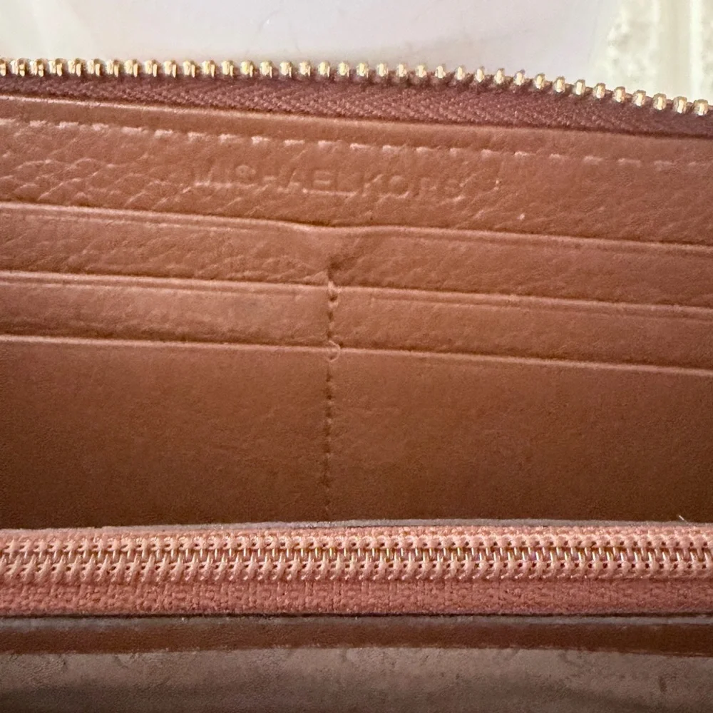 Michael Kors Tan Leather Clutch